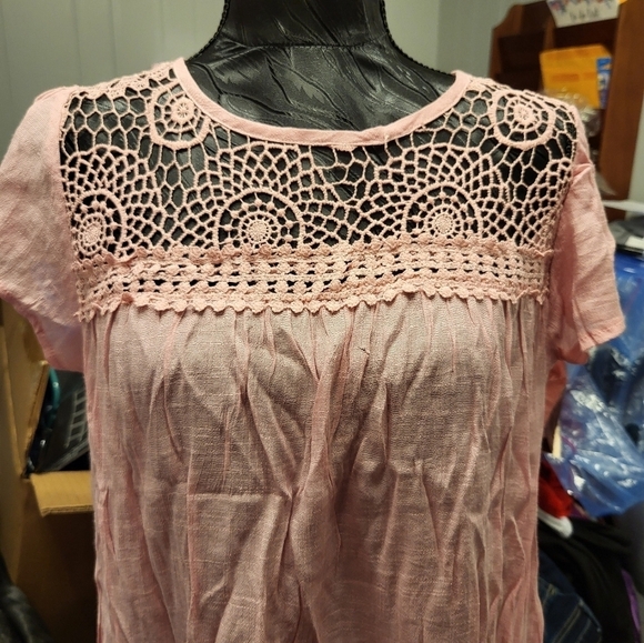 Forgotten Grace Small Top rose color NWT RN 93682 - Picture 8 of 11